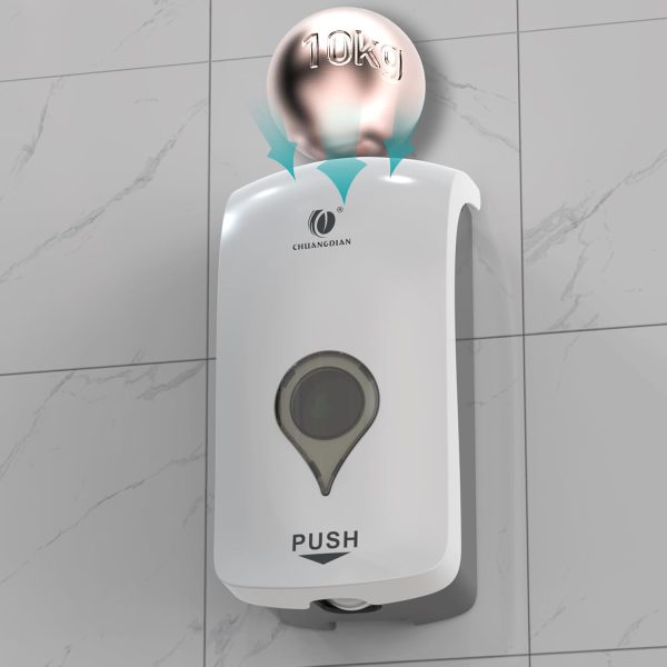 Manual Foam Soap Dispenser, 35oz (1000ml) Commercial Refillable Foaming Soap Dispenser-White, CHUANGDIAN - Image 3